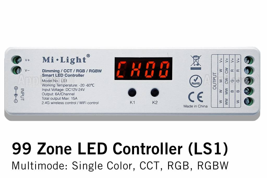 LS1 MiLight 99 zone LED controller