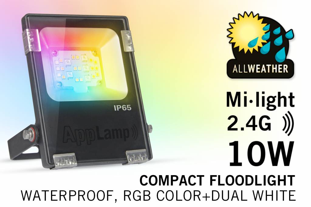 Mi·light 10W RGBWW Kleur+Dual Wit schijnwerper