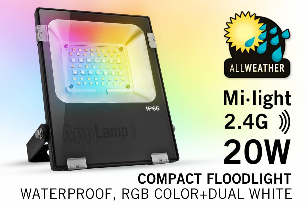 Mi·light 20W RGBWW Kleur+Dual Wit verstraler