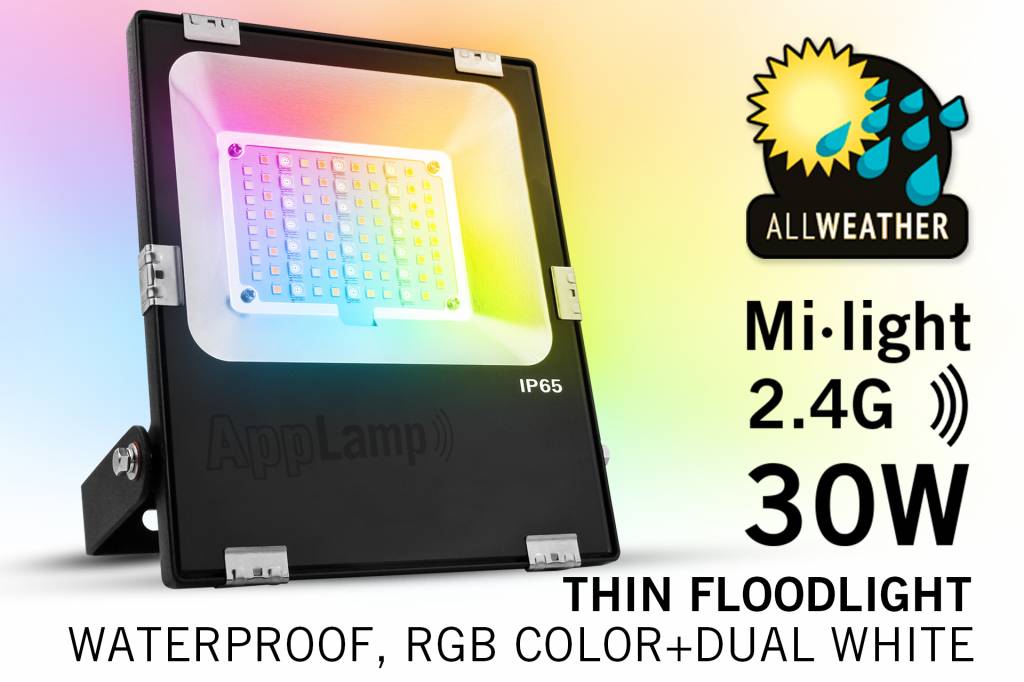 Mi·light 30W RGBWW Kleur+Dual Wit verstraler