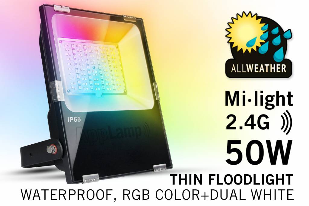 Mi·light 50W RGBWW Kleur+Dual Wit schijnwerper