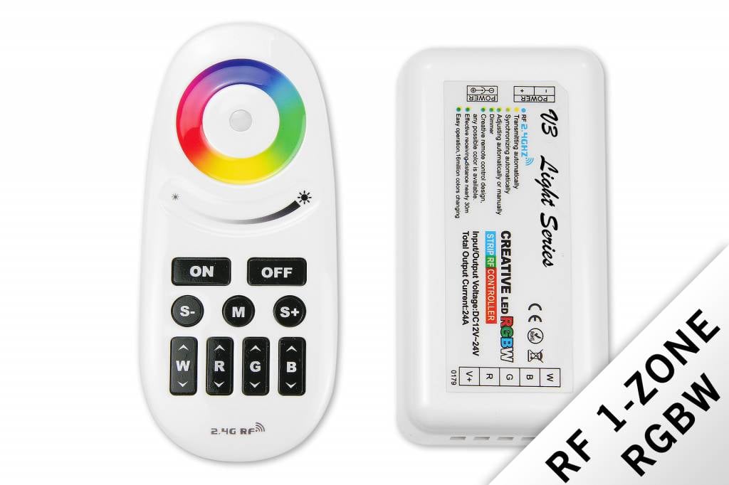 RF RGBW Creative 1-kanaals controller met afstandsbediening 24A