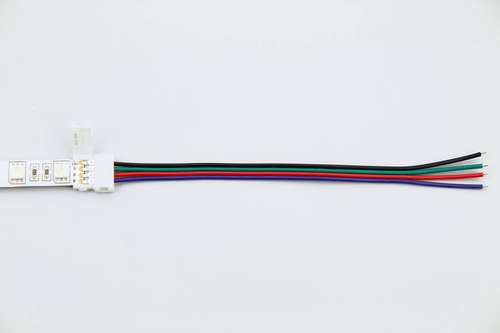 RGB LED strip soldeervrije pigtail 15cm