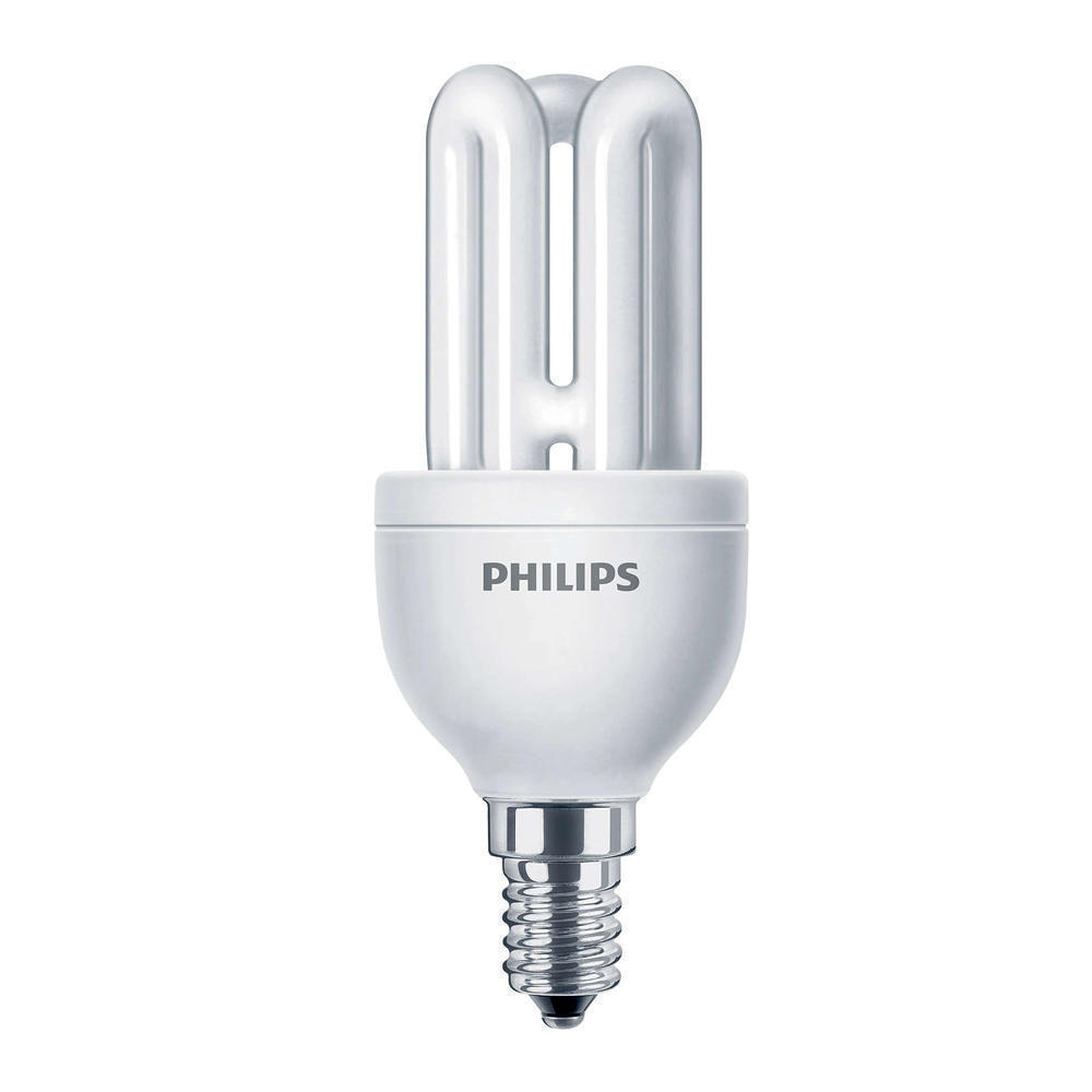 Philips genie spaarlamp buis 8W (vervangt 40W) kleine fitting E14