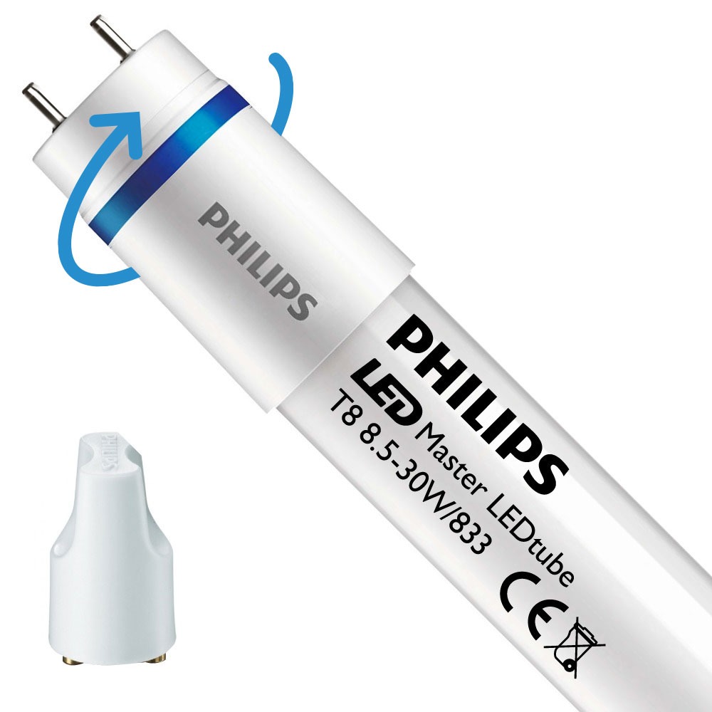 Philips LEDtube EM SO 8.5W 833 90cm (MASTER) | Food - incl. LED Starter - Vervangt 30W - Draaibaar