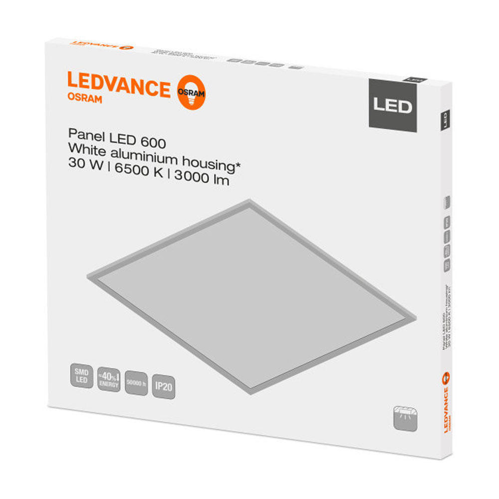 Ledvance LED Paneel 60x60cm 6500K 30W | Daglicht - Vervangt 4x18W