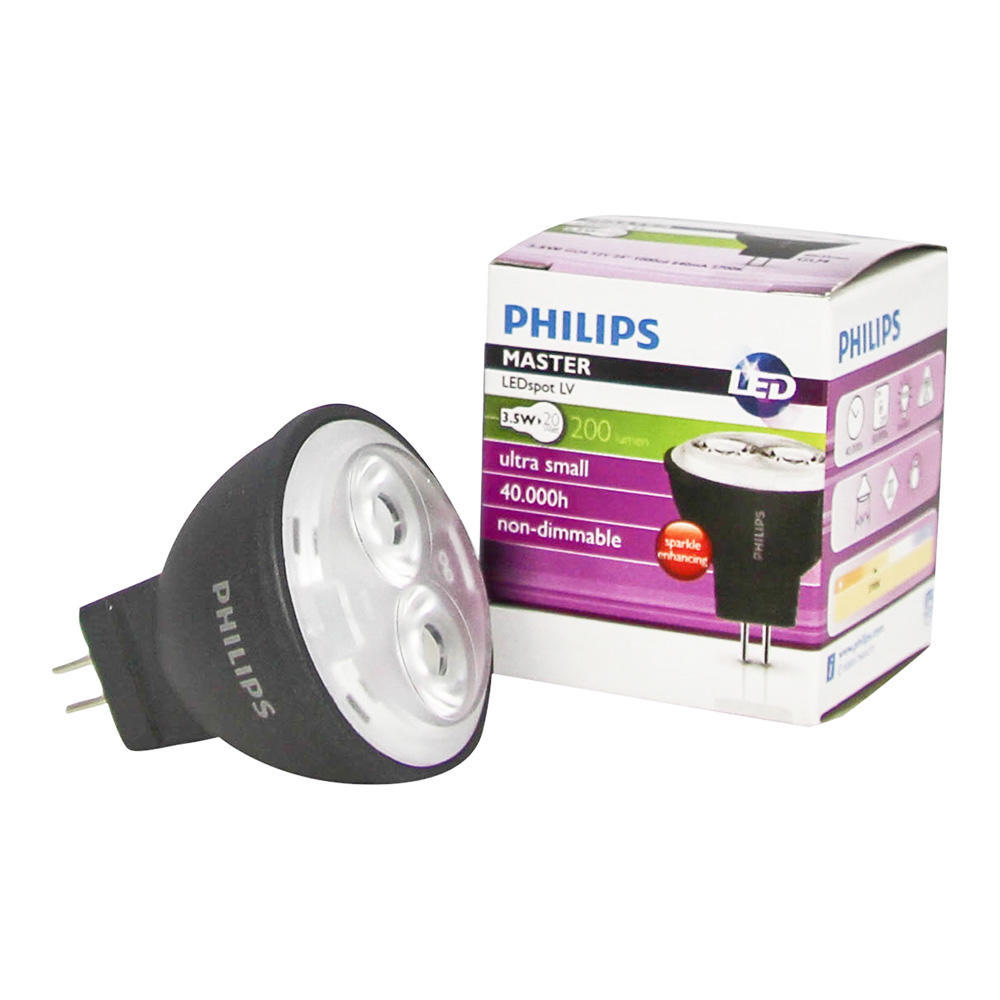 Philips LED reflector 12V 3,5W (vervangt 20W) MR11 GU4 35mm