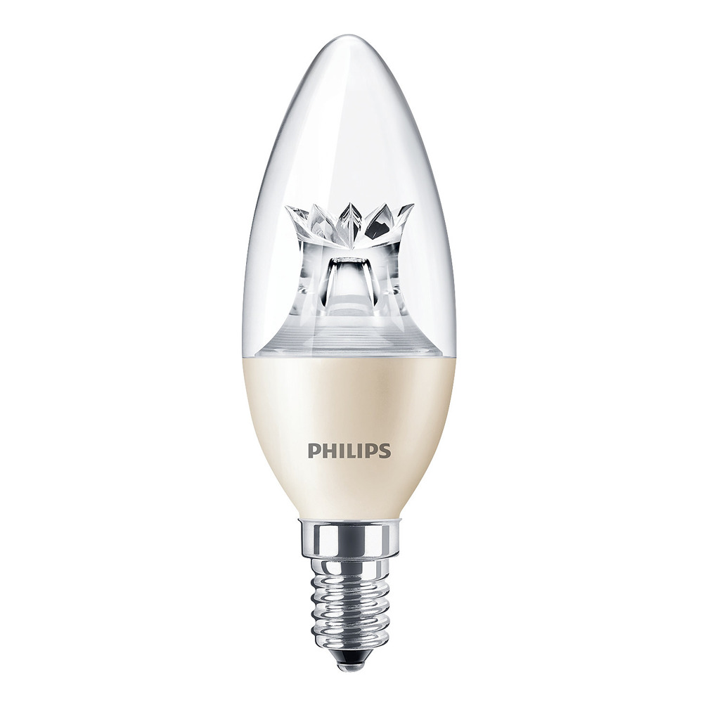 Philips kaarslamp LED helder 6W (vervangt 40W) kleine fitting E14